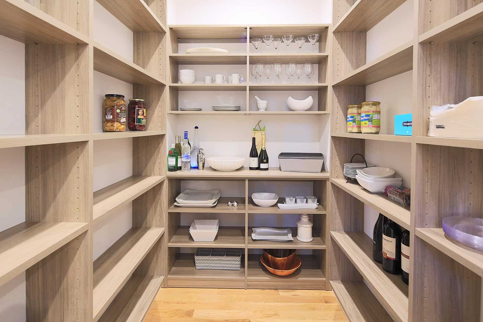 Pantry Storage Solutions Ina, Wood Pantry Shelving